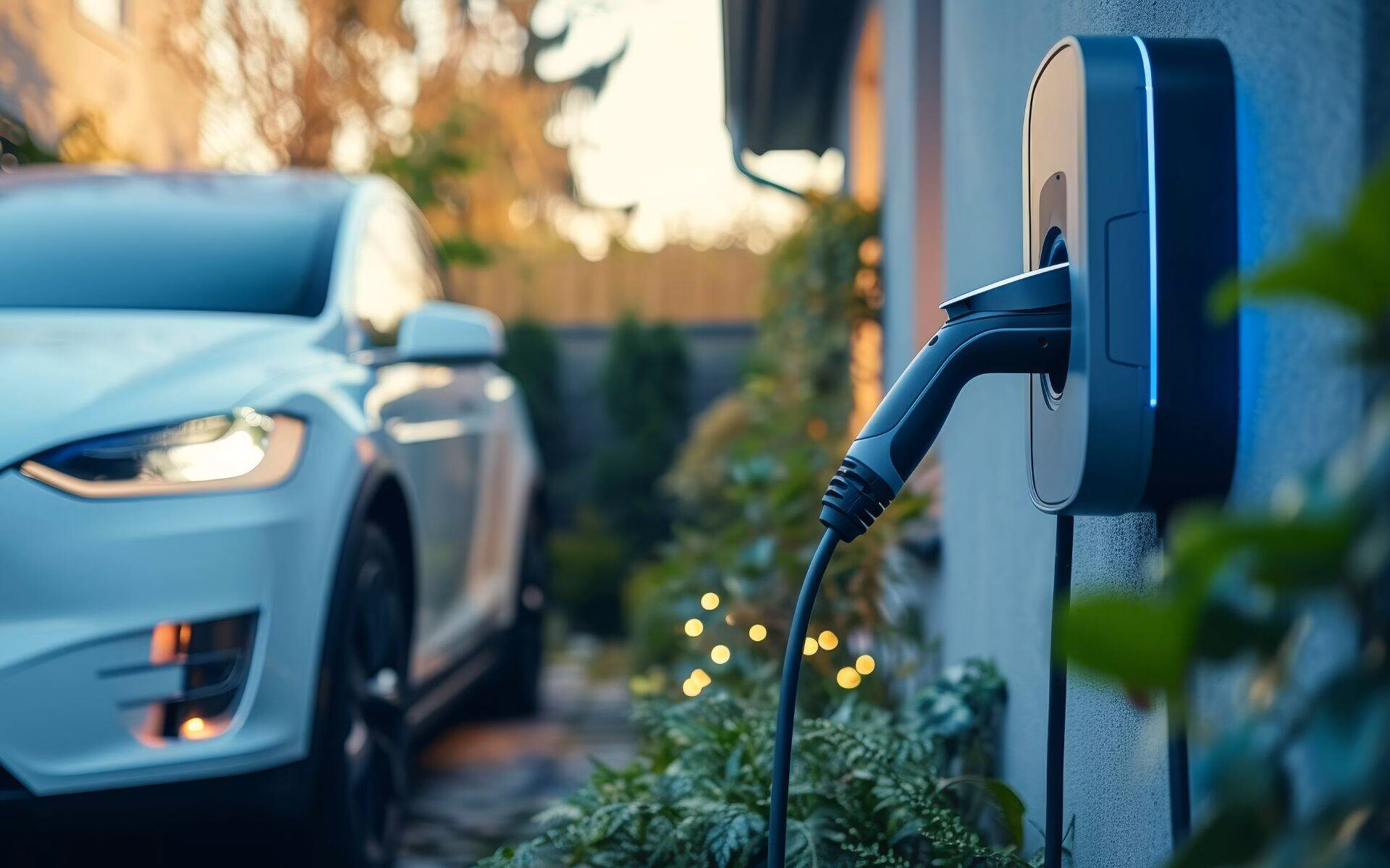 home with electric vehicle